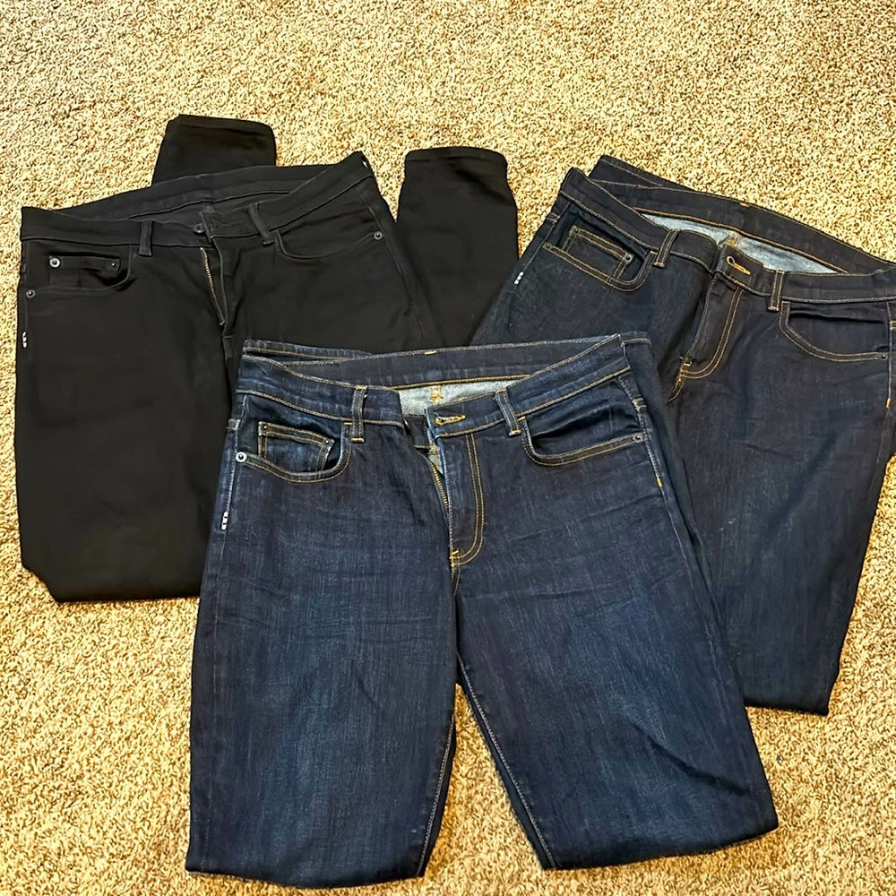 3 pairs of proenza schouler jeans